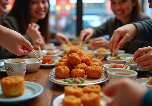 Dim sum group dining